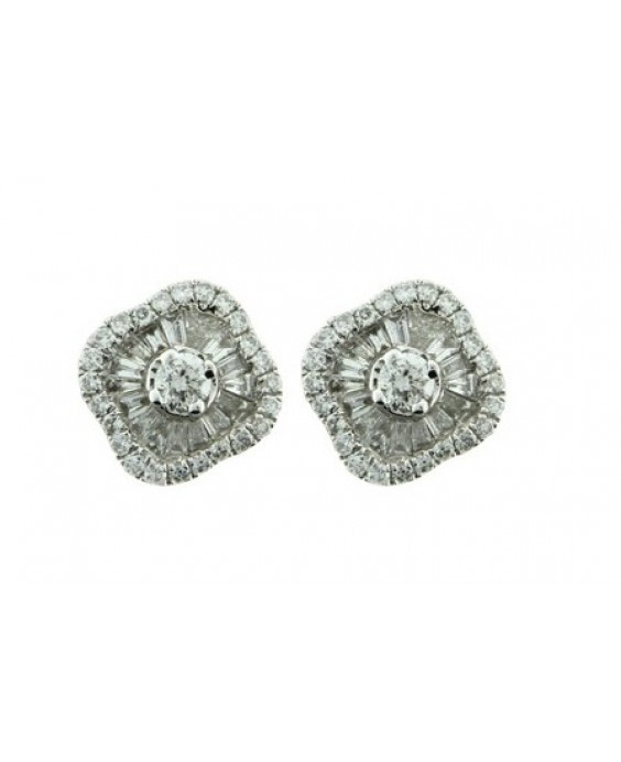 Earring With Baguette Diamond 