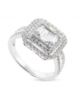 Ring with Baguette Diamond 18K