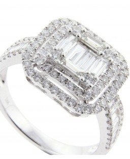 Ring with Baguette Diamond 18K