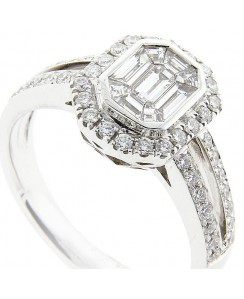 Ring with Pie Cut Diamond 18K