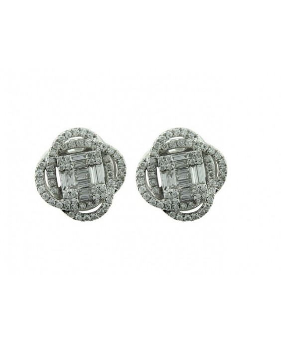 18K Earring with Diamond