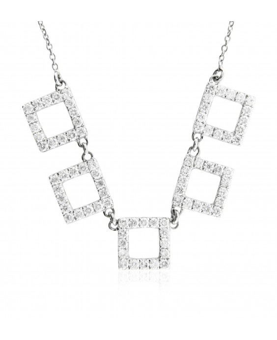 18K Necklace With Diamond 