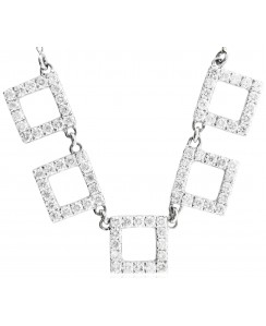 18K Necklace With Diamond 