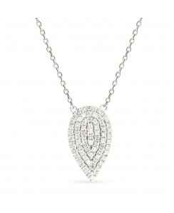 Leaf Diamond Necklace 14K